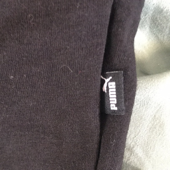 Black puma mock neck crop top - Picture 2 of 6